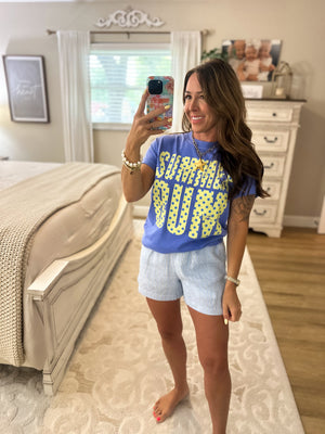 Summer Bum Polka Dot Comfort Colors Tee