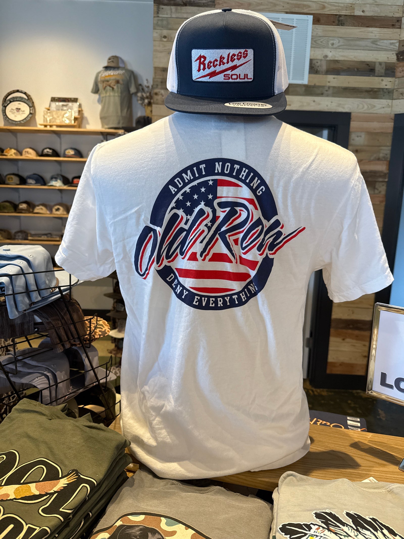 Old Row Circle Logo USA Pocket Tee