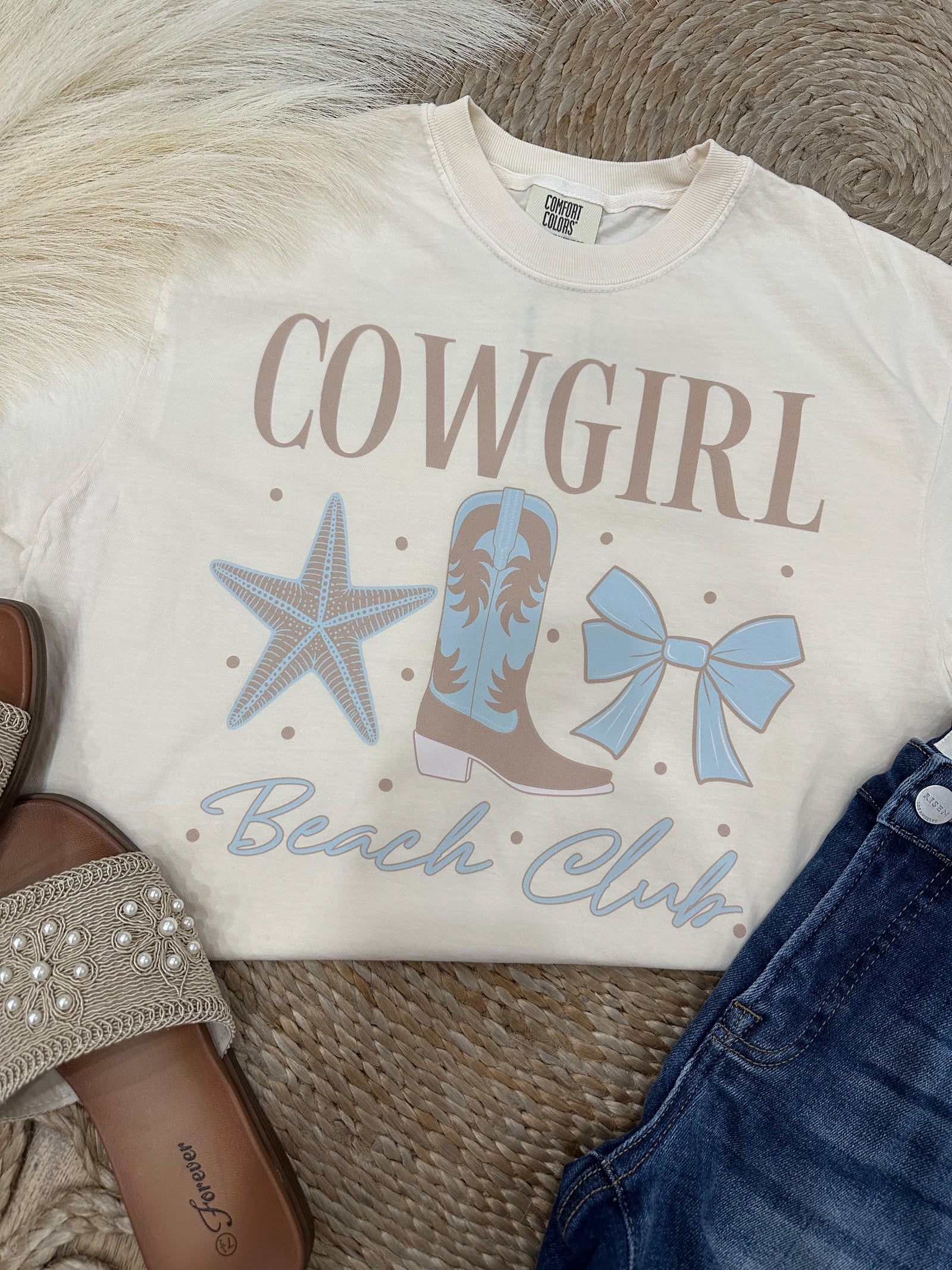 Cowgirl Beach Club Comfort Colors Tee