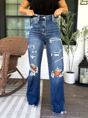 Heather High Rise Rigid Vintage Flare