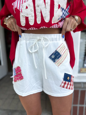 American Kisses USA Flag Shorts