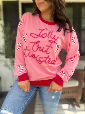 Jolly But Twisted Beaded Top