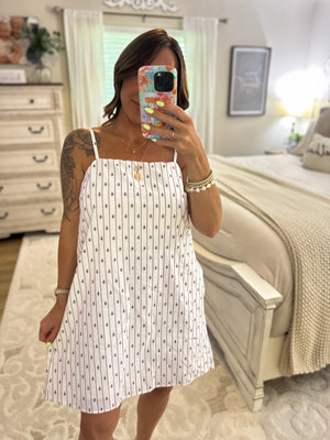 Sail With Me Anchor Babydoll Dress