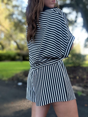 Running Errands Striped Two-Piece Set
