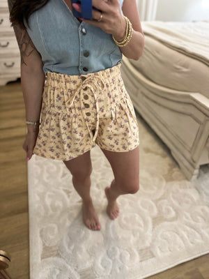 Prettiest In The Patch Floral Shorts