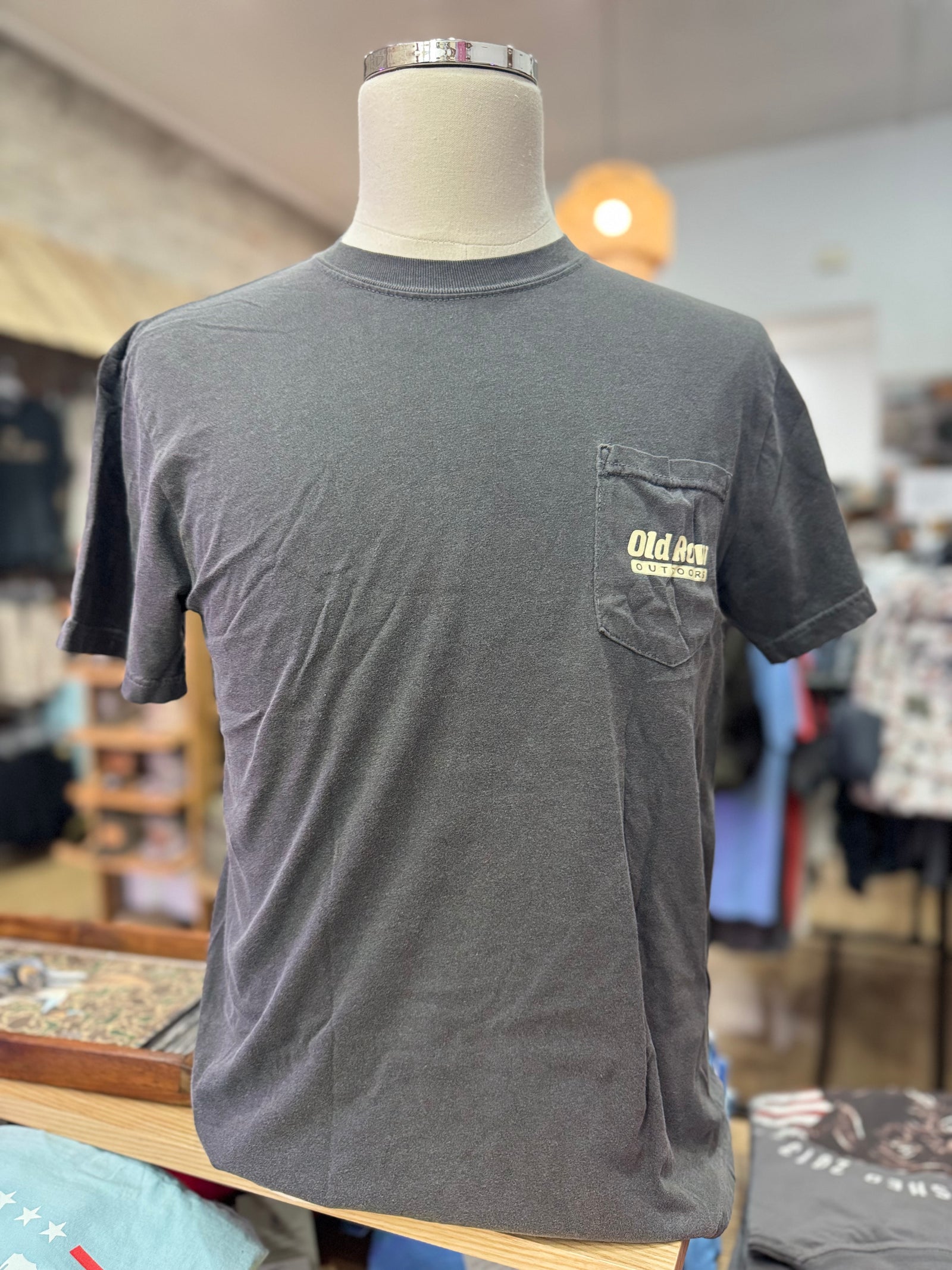 Old Row Outdoor Deer Pocket Tee - Pepper