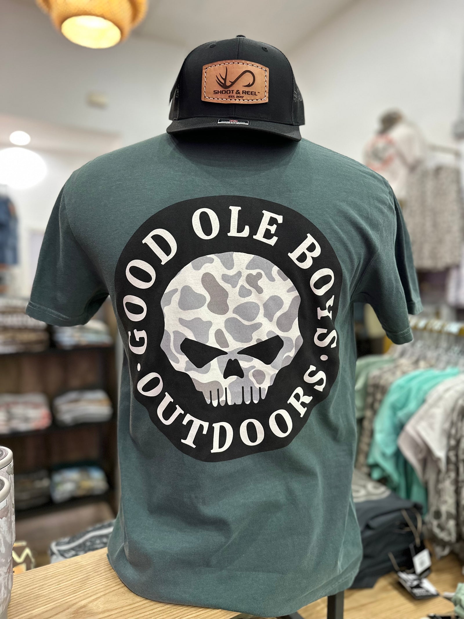 GOB Camo Skull Tee - Hunter Green