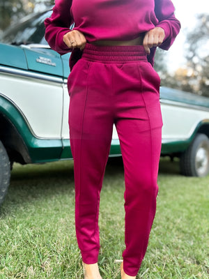 DOORBUSTER - Britt Half Zip Pullover - Cabernet
