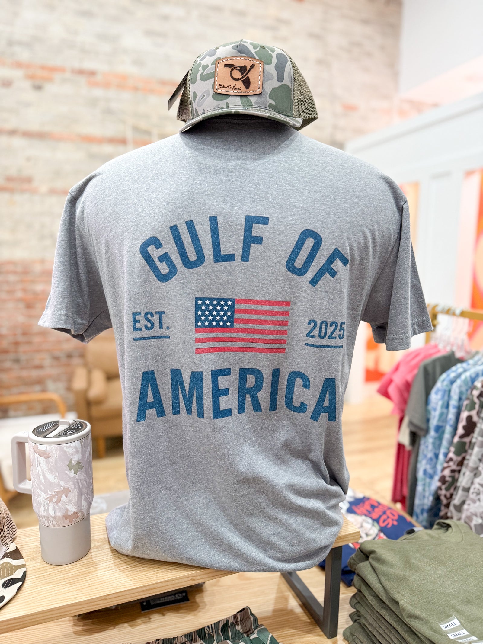 Southern Cut Gulf Of America Perfect Fit Tee - Gray