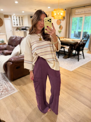 Anna Dark Cherry Lounge Pants
