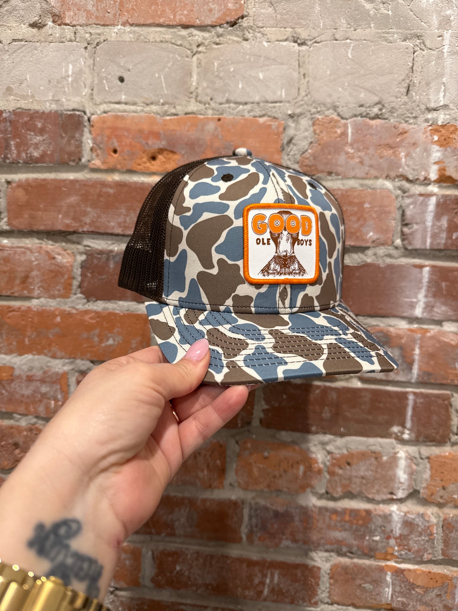Good Ole Boys GOODers Patch Blue /Brown Hat