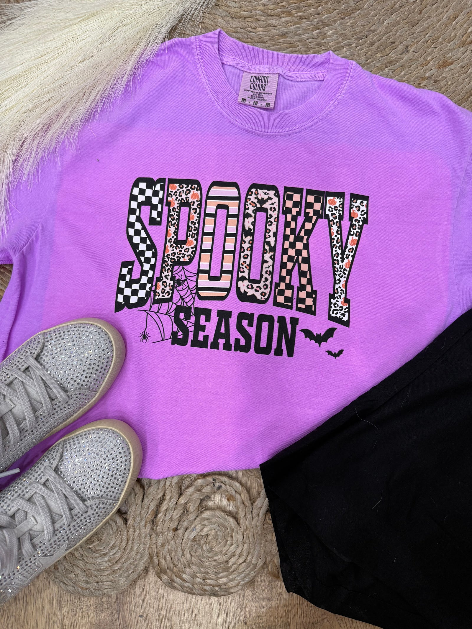 Spooky Season Comfort Color Tee - Purple