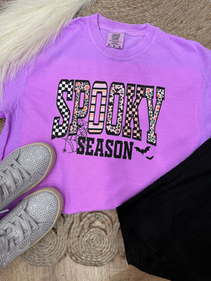 Spooky Season Comfort Color Tee - Purple