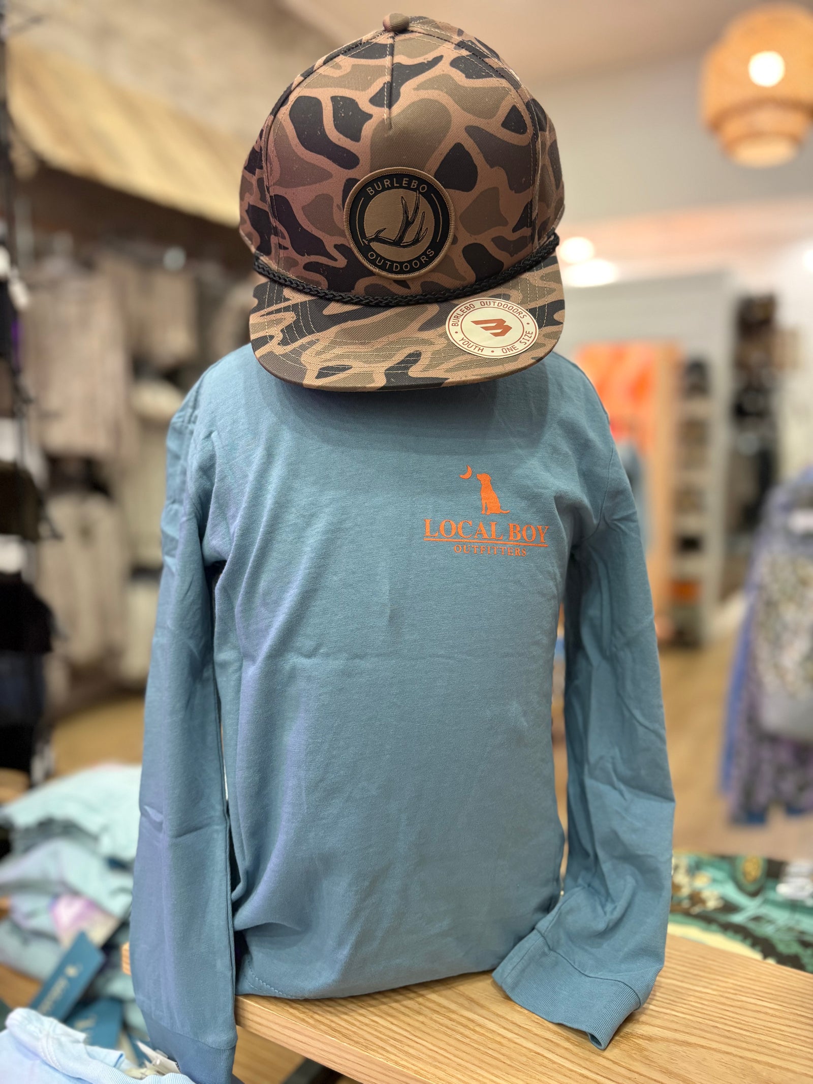 Youth Local Boy Buck Maze Long Sleeve Tee