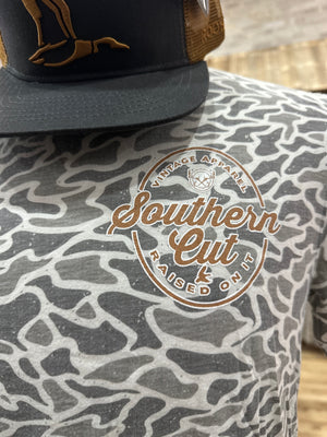 Southern Cut White Camo Soft Style Tee