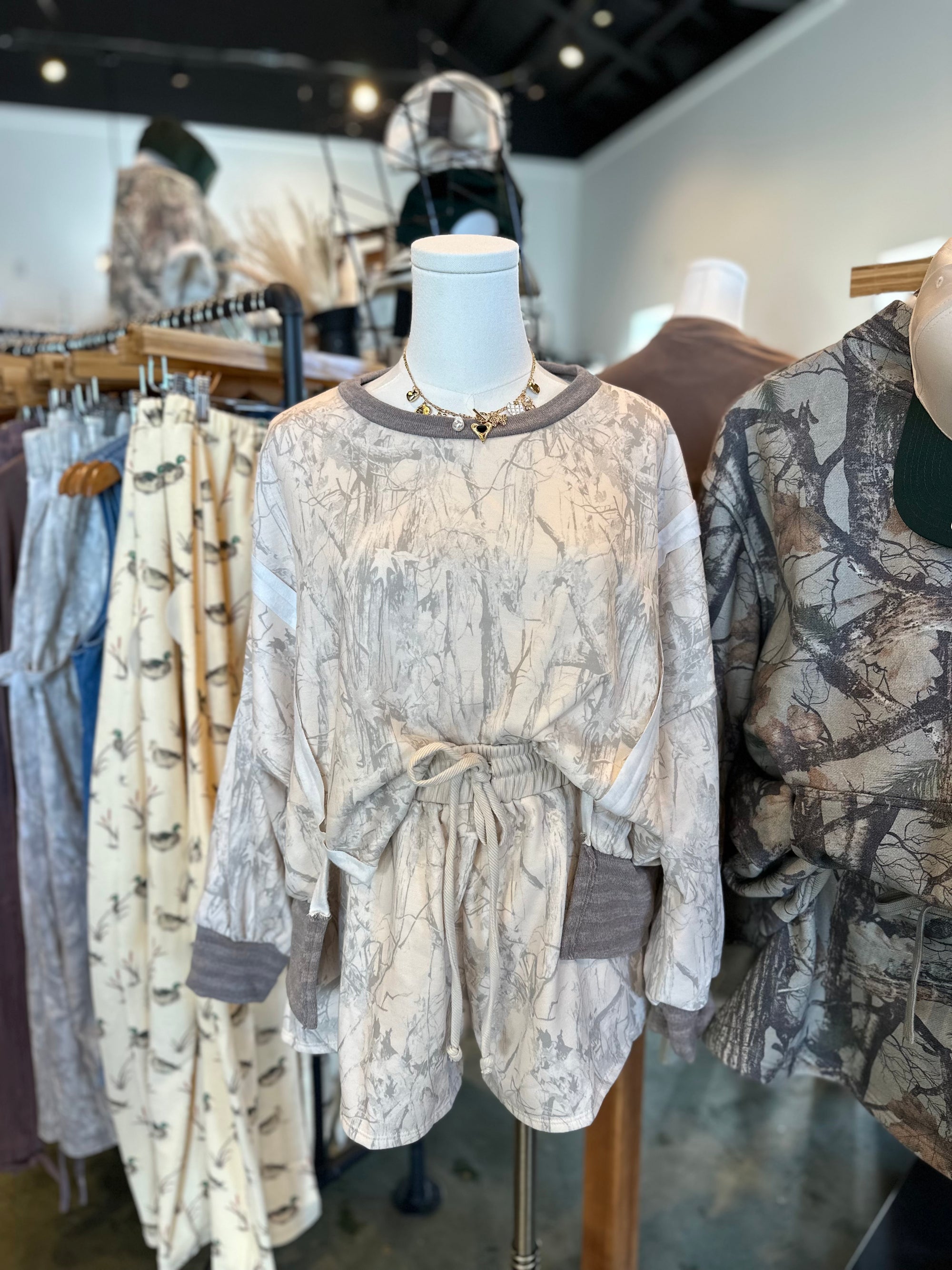 Camo Queen Drawstring Shorts