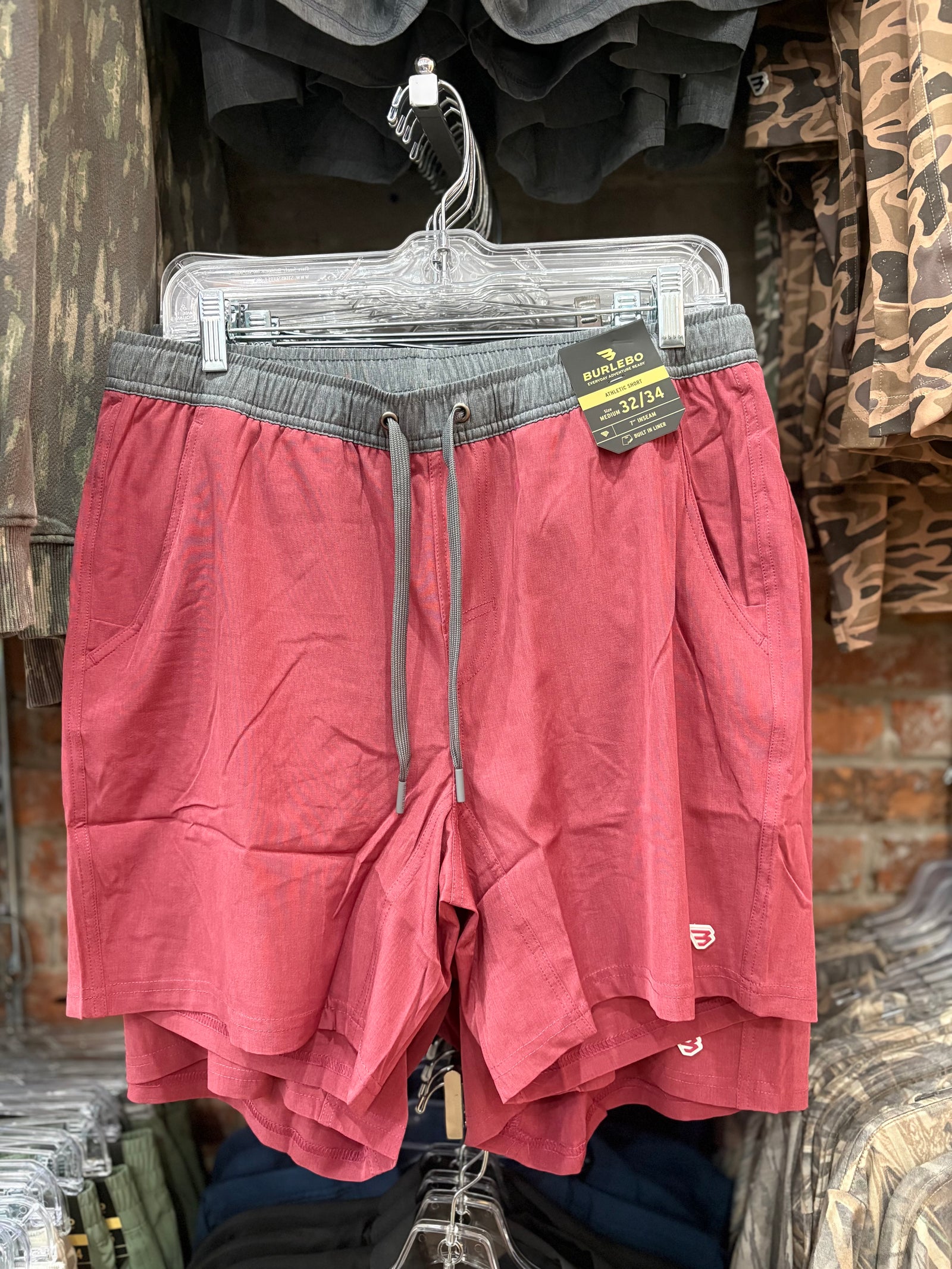 Burlebo Athletic Shorts - Cardinal