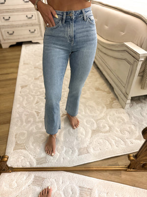 Larissa High Rise Kick Flare Denim Jeans