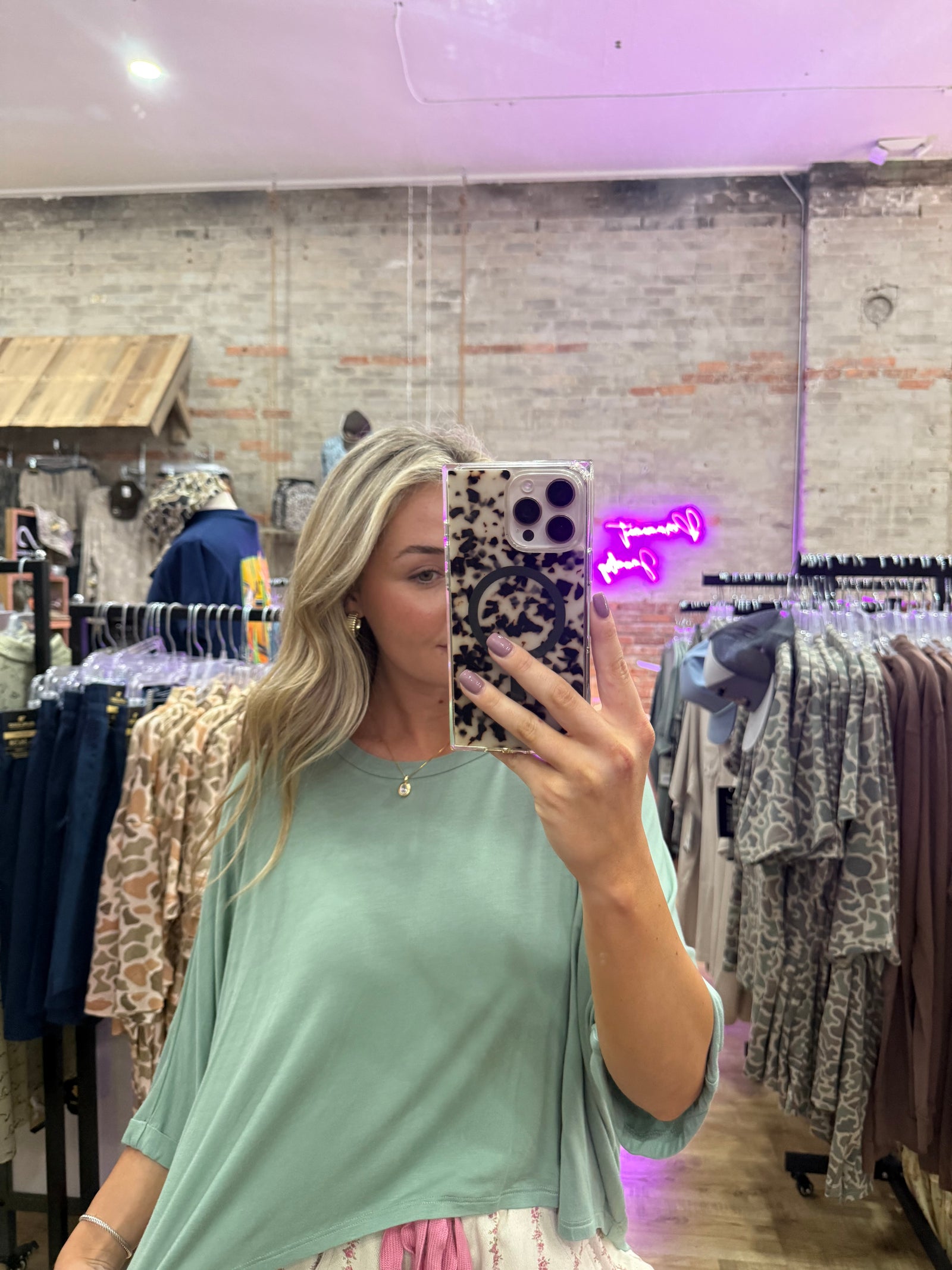 Nicole Hi-Low Oversized Top