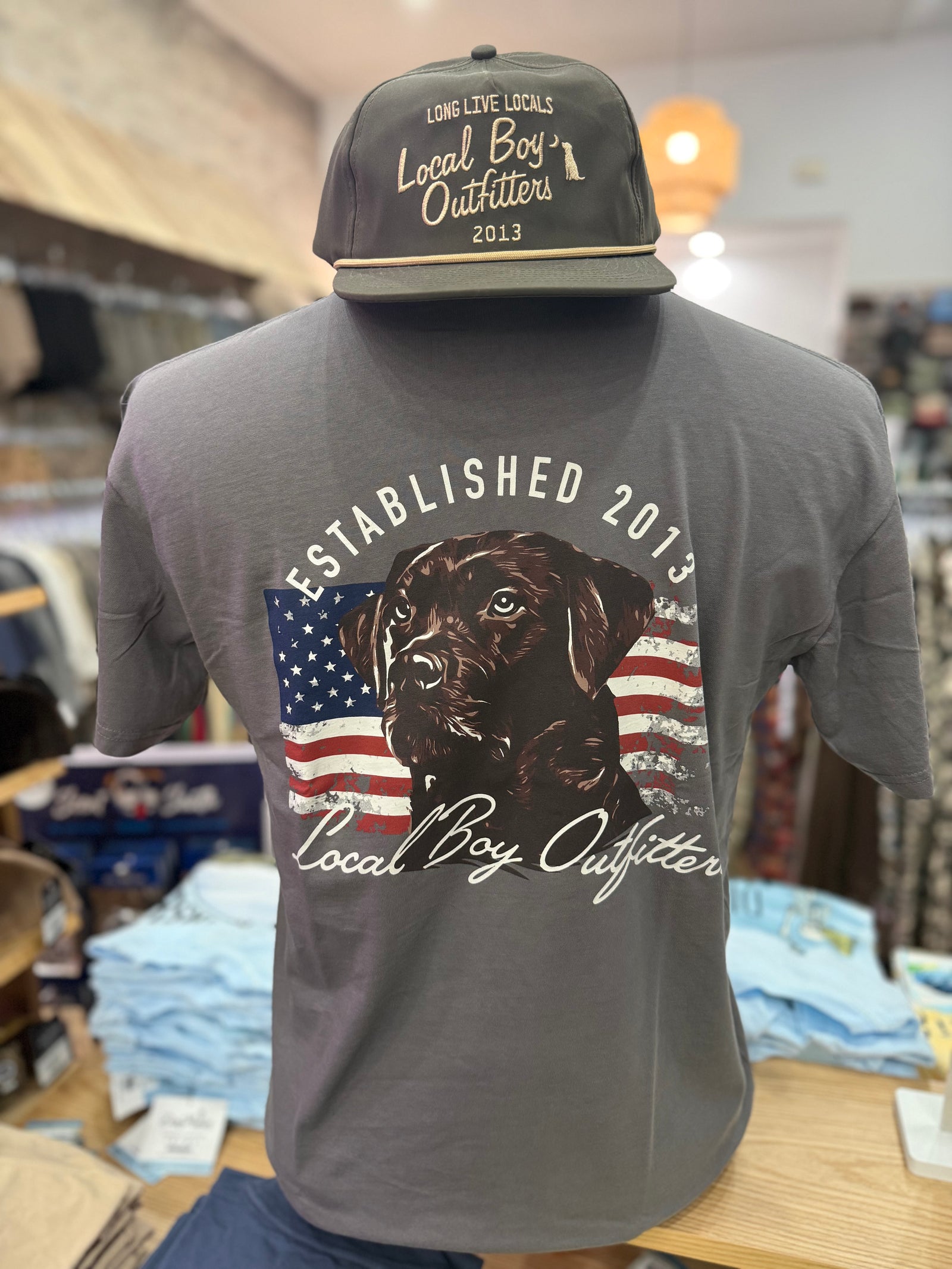 Local Boy Patriotic Pup SS Tee