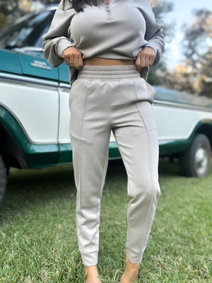 DOORBUSTER - Britt Half Zip Pullover - Ash Mocha