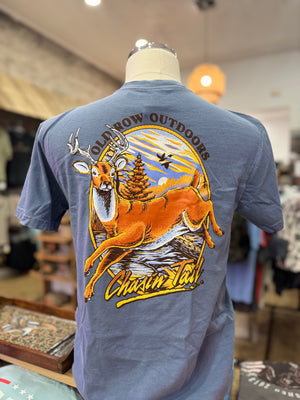 Old Row Chasing Tail Tee - Blue Jean