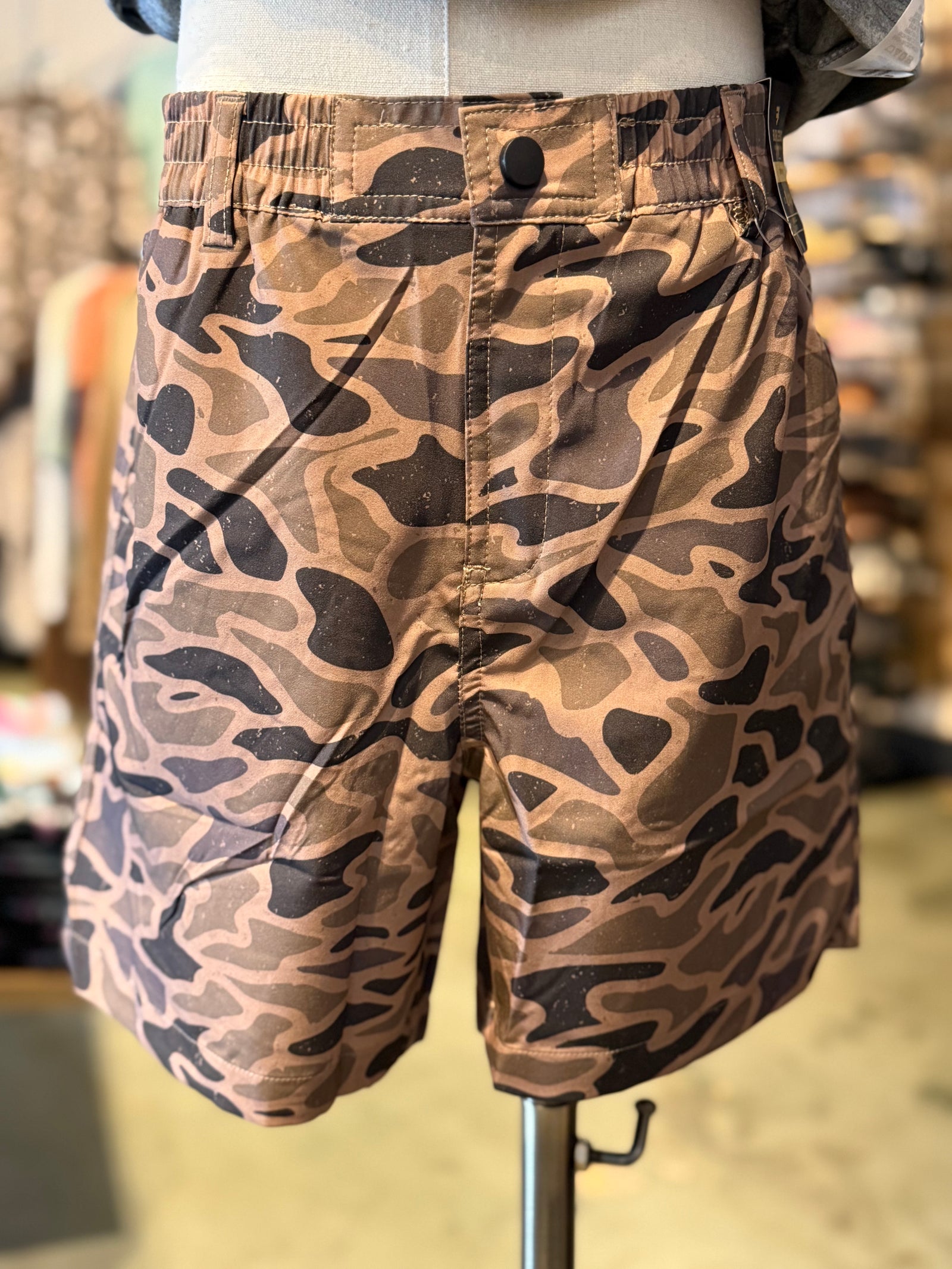 Burlebo Youth Everyday Shorts - Gauge Camo