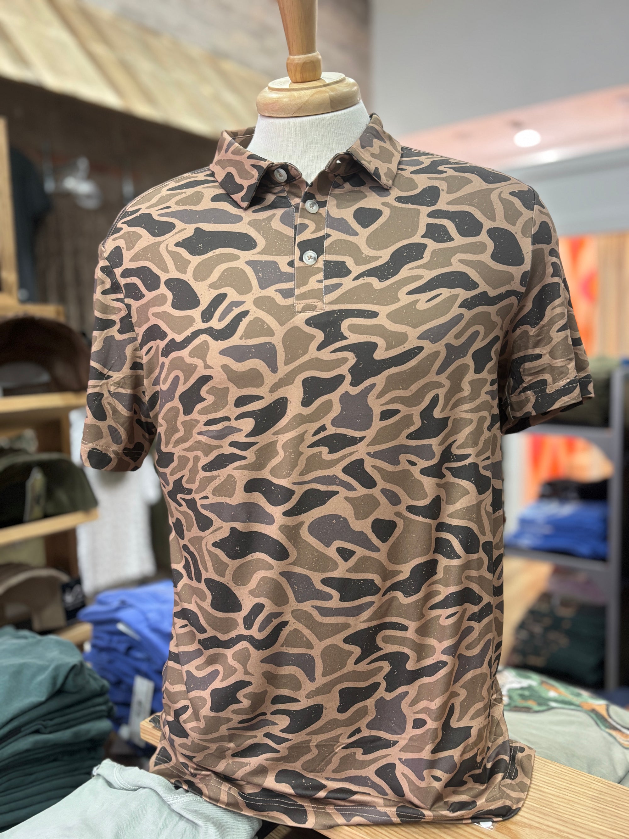 Burlebo Performance Polo - Gauge Camo