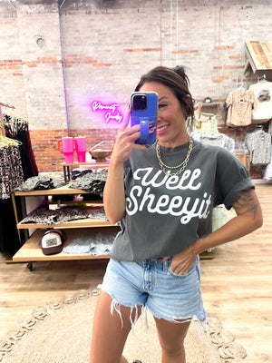 Well Sheeyit Comfort Color Tee - Charcoal