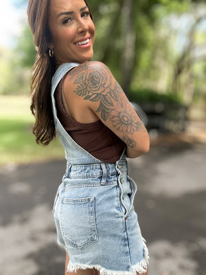 Just a Little Country Denim Overalls