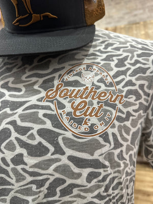 Southern Cut White Camo Soft Style Tee