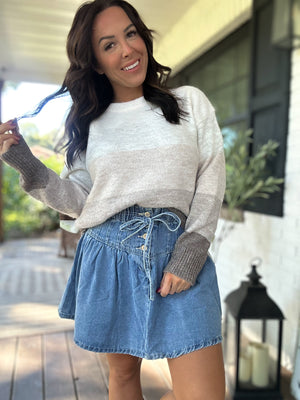 Lucy Denim Mini Skirt
