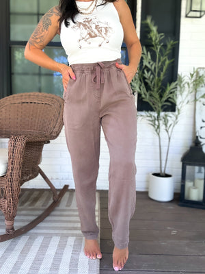 Jaden Tapered Pants -Cocoa