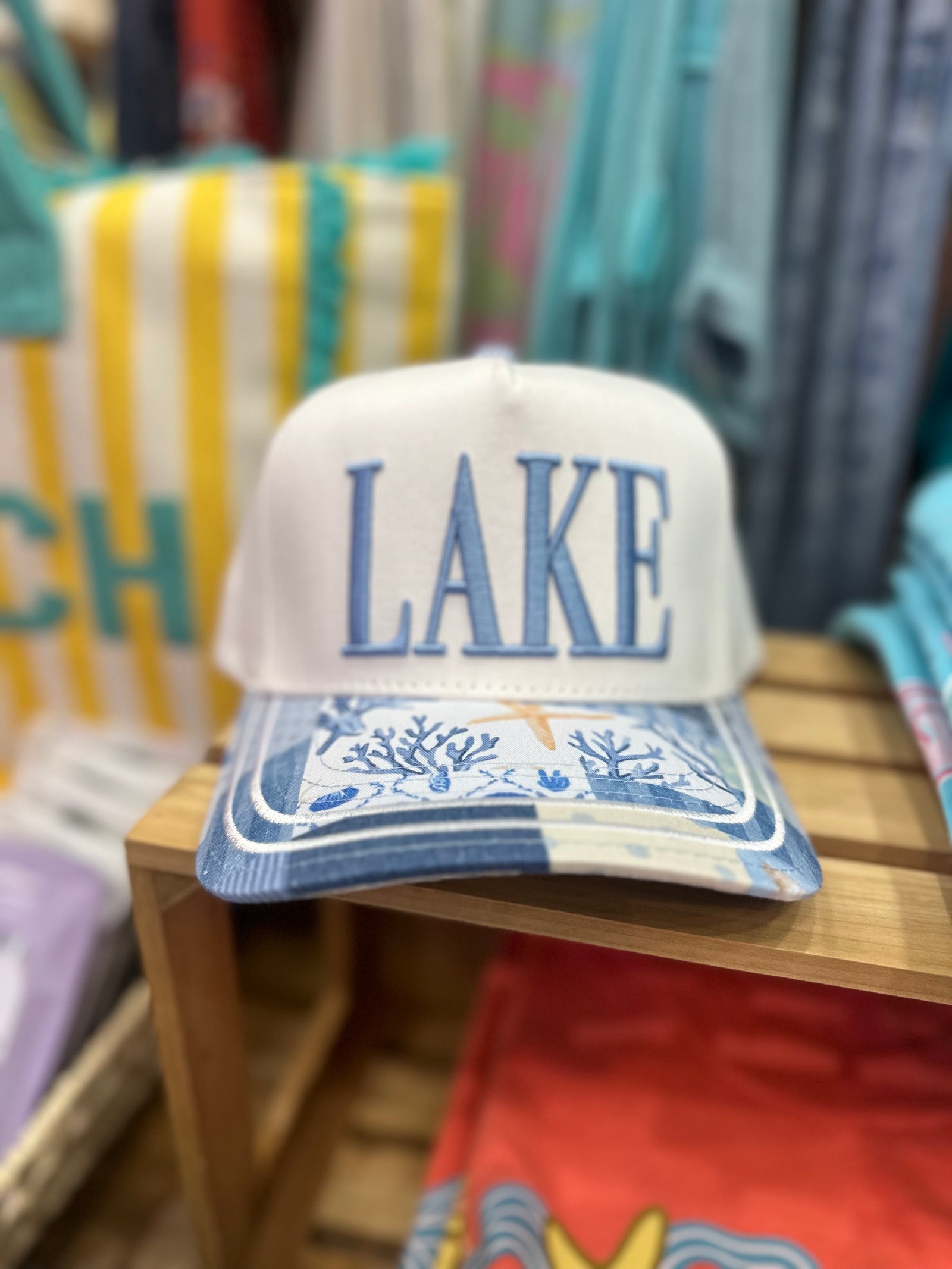 Lake Printed Bill Trucker Hat