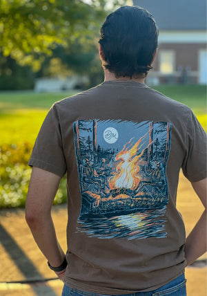 Skelly By Da Fire Tee - Espresso