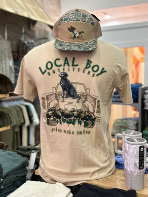 Local Boy Piles Makes Smiles Tee