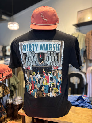 Dirty Marsh Frat Party Tee - Black