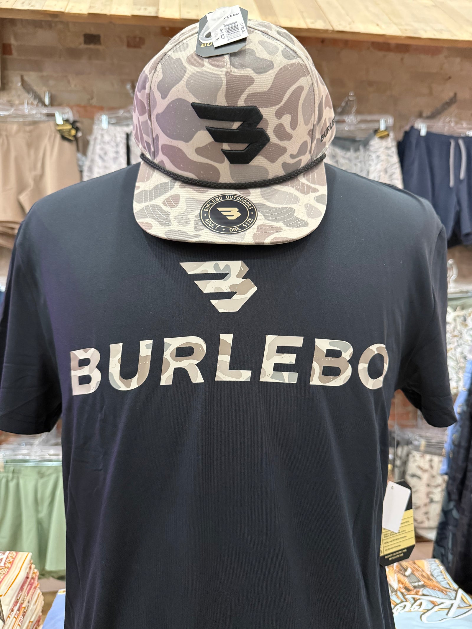Burlebo Go To Tee - Flying B Logo Classic Deer Camo