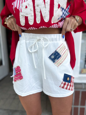 American Kisses USA Flag Shorts