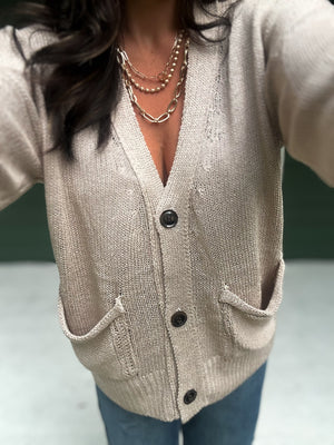 Karsyn Button Slouchy Cardigan