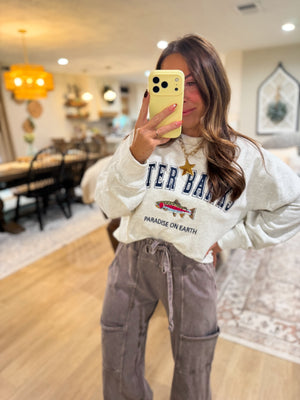 Outer Banks Embroidered Crew Neck