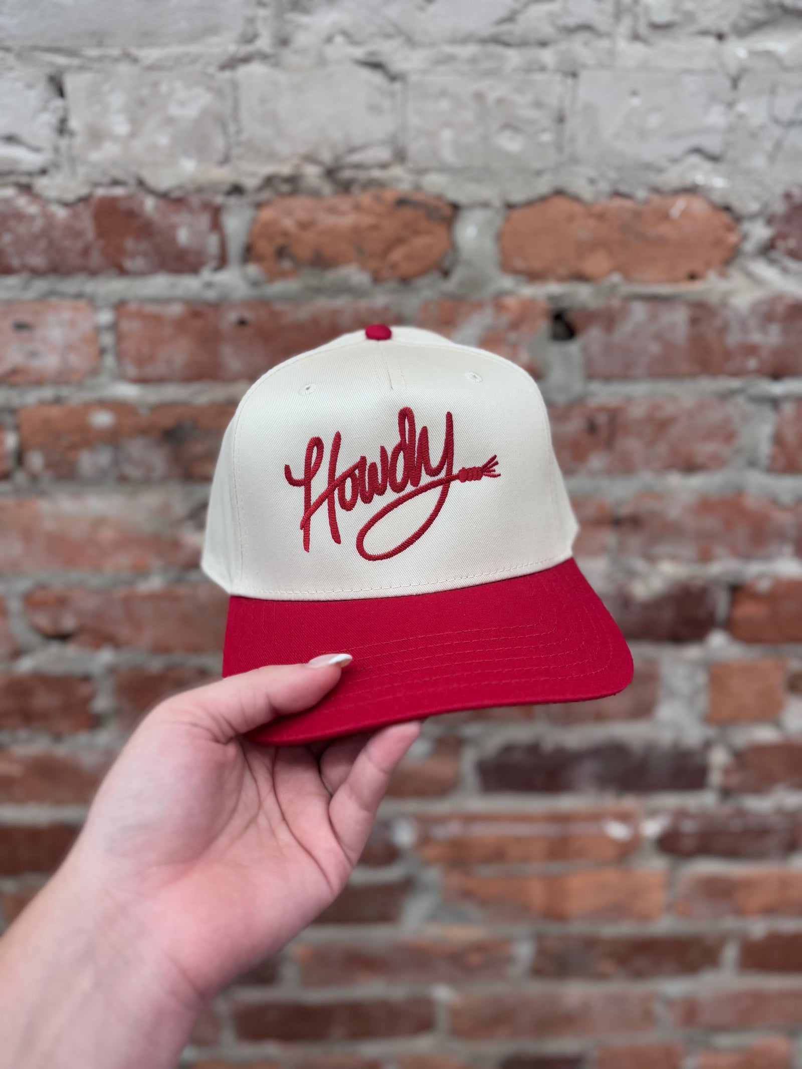 Howdy Classic Two Toned Trucker Hat - Red