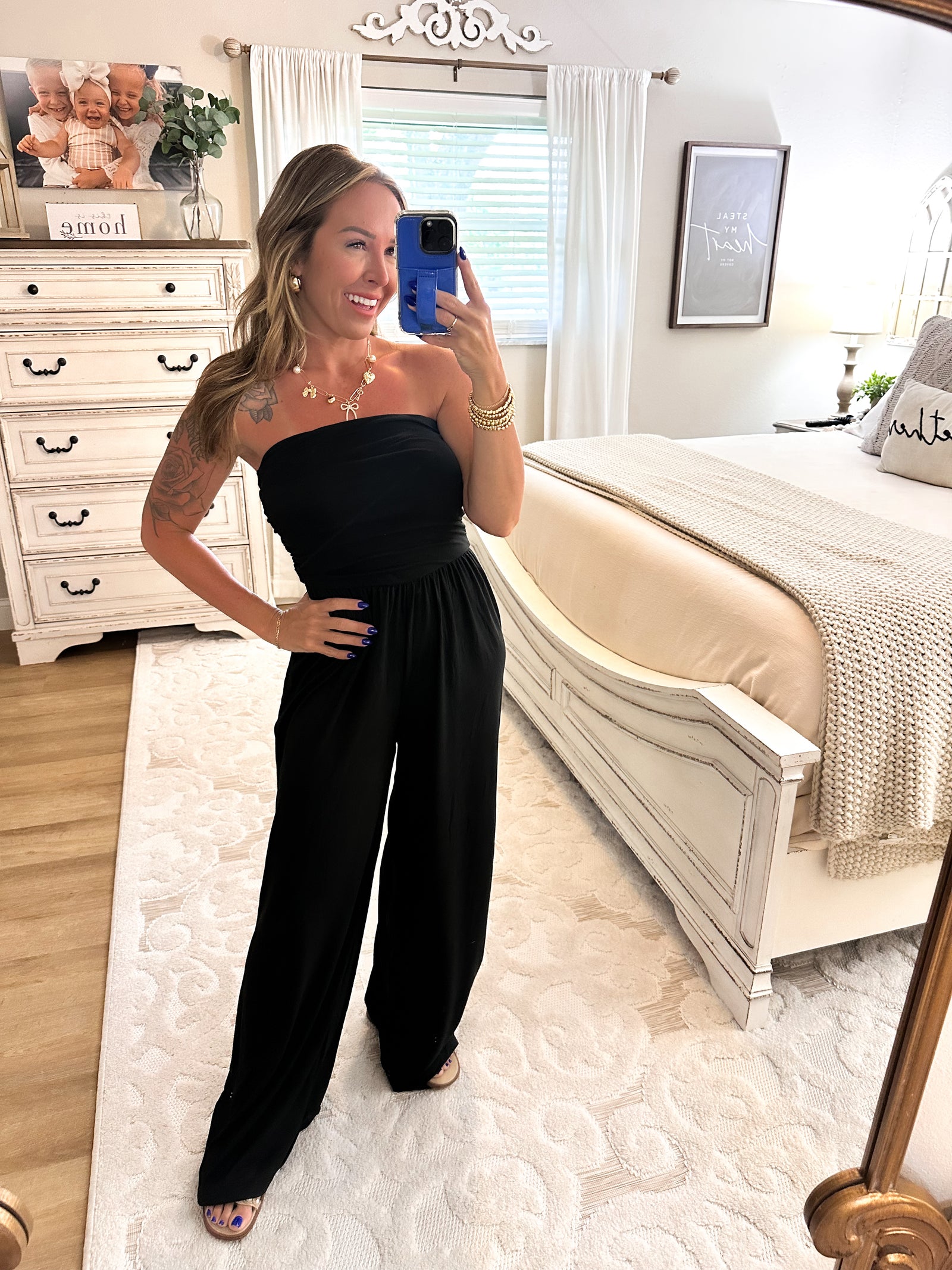 Story Of My Life Strapless Jumpsuit