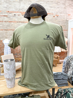 Honey Hole Outdoors Tee - Duck Camo