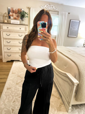 Nothing Compares Double Lined Strapless Top - Ivory