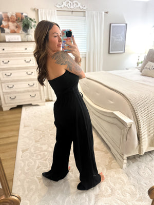 Everlie Strapless Jumpsuit - Black