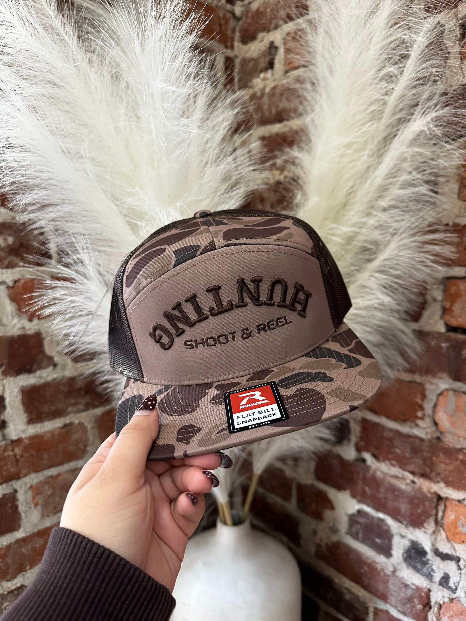 Bark Duck Camo Hunting Emblem Hat