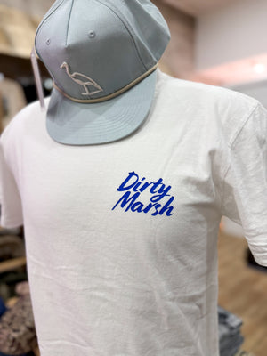 Dirty Marsh Sand Bar Tee - White