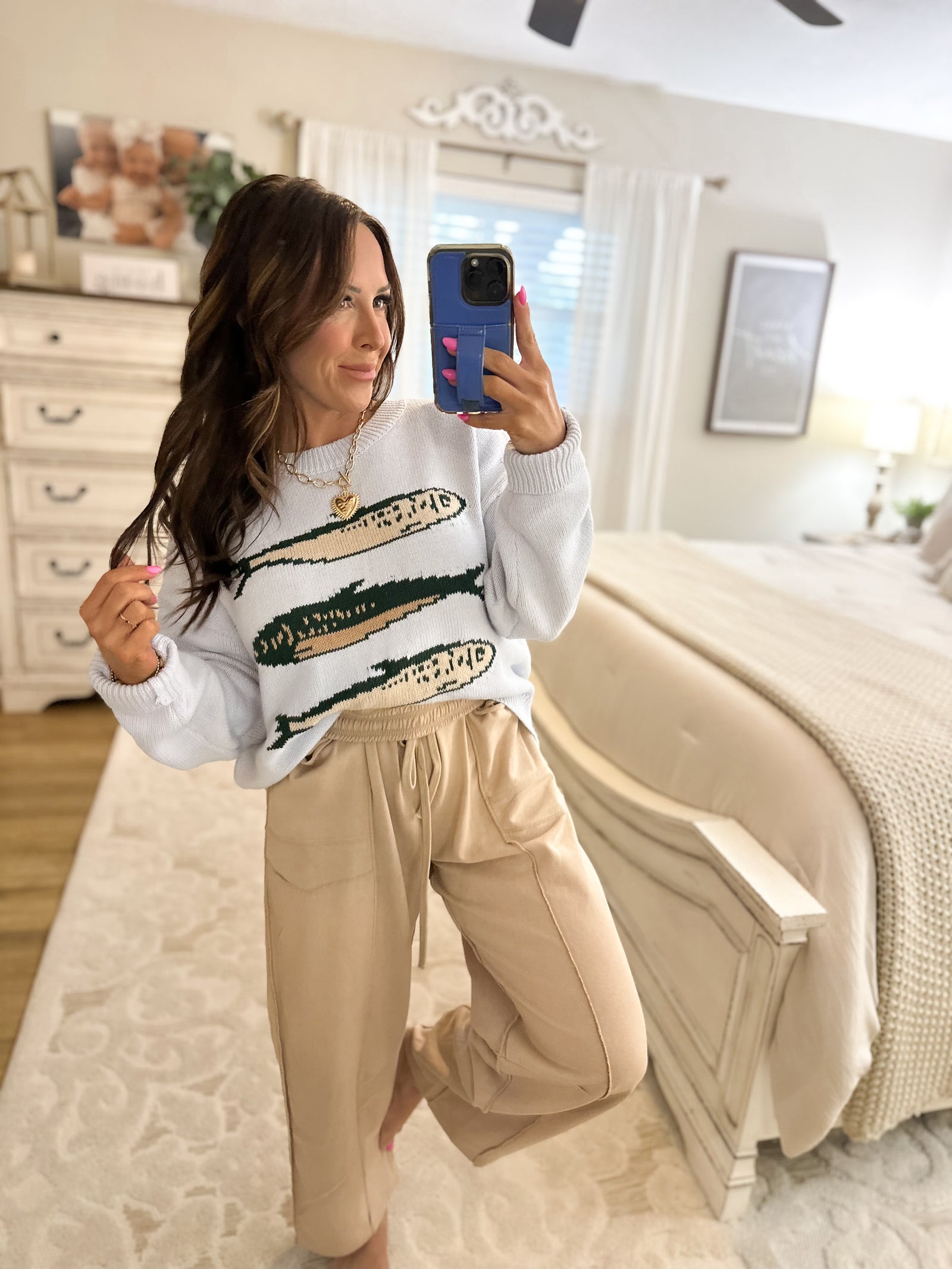 Little Sardine Baby Blue Sweater