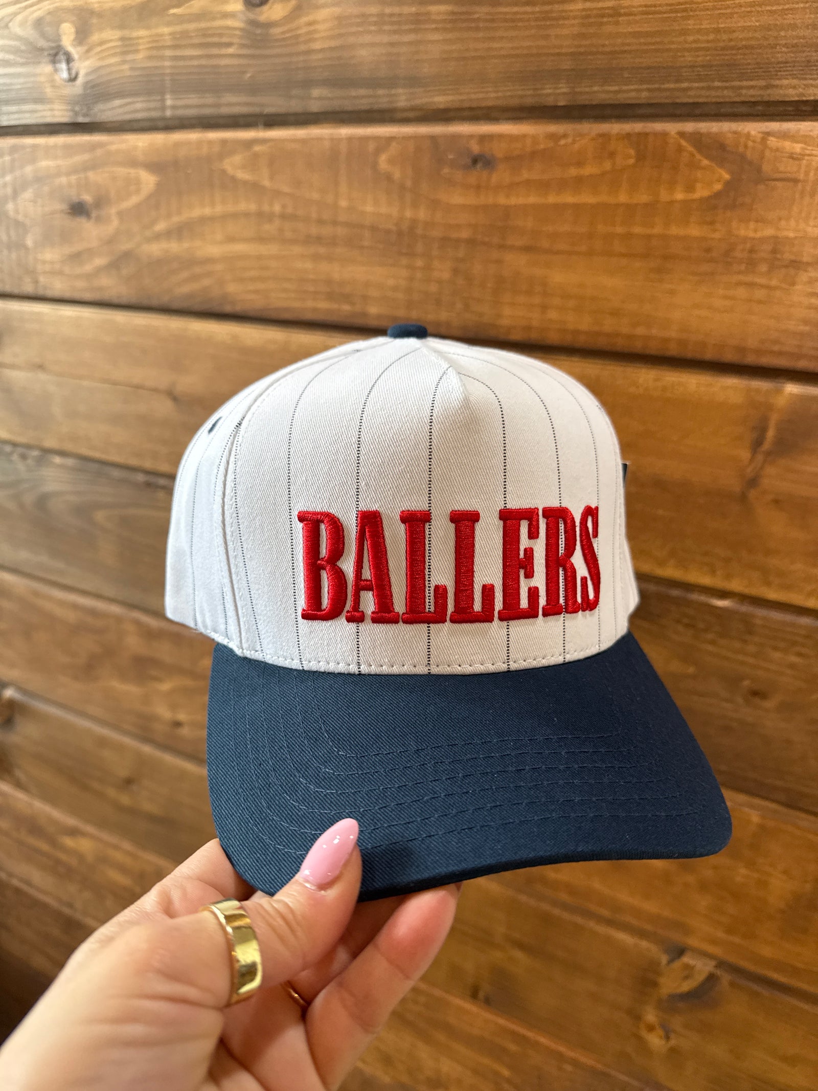 Ballers Pinstripe Trucker Hat
